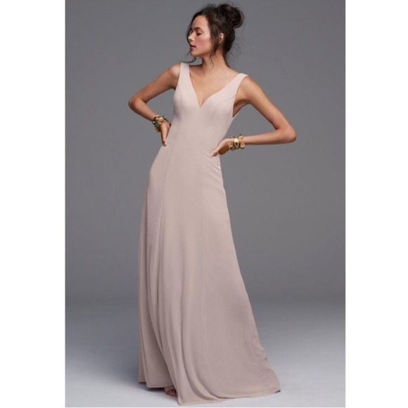 Watters & Watters Cameo (4503) Bridesmaid Dress in Mink Size 6 - Picture 1 of 15